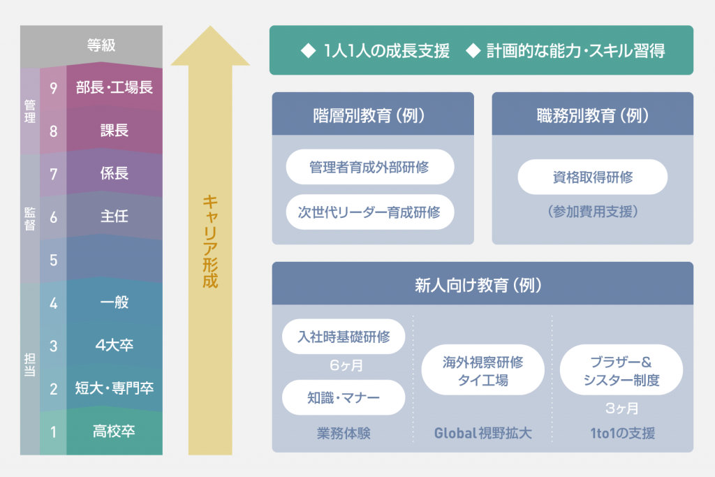 教育 研修制度 株式会社サンコー